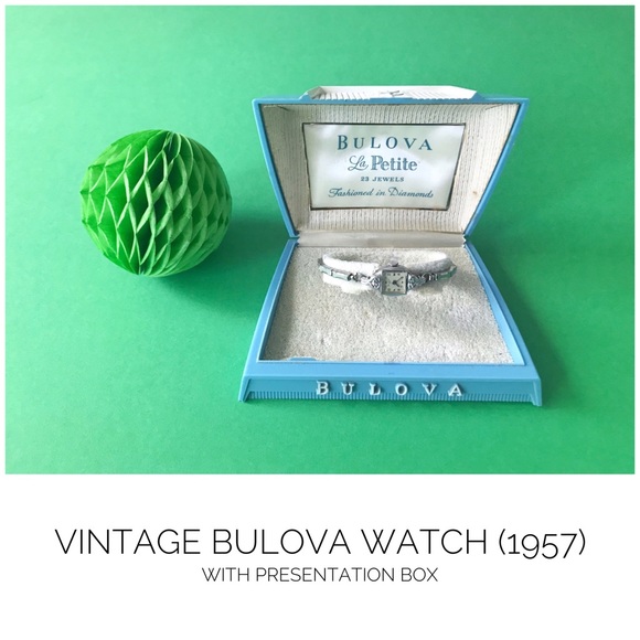 Bulova Accessories - Vintage Bulova watch with box Queens Gambit 1957